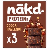 Nakd Cocoa Hazelnut Protein Bars 3 Pack (45 g)