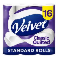Velvet Classic Quileted Toilet Tissue Value Pack (16 Roll)
