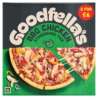 Goodfella's Stone Baked Thin BBQ Chicken Pizza 2 for €6 (385 g)