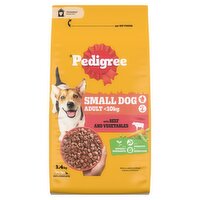 Pedigree Beef & Vegetables Small Dog Adult Dry Dog Food (1.4 kg)