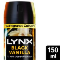 Lynx Black Vanilla 72 hour Deodorant Body Spray (150 ml)