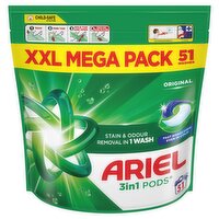 Ariel All in 1 Pods 51 Wash XXL Mega Pack (51 Piece)