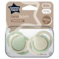 Tommee Tippee Newborn Orthodontic Soothers 0-2 Months (2 Piece)