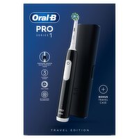 Oral-B Pro Black Series 1 Electric Brush + Travel Case (1 Piece)