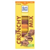 Ritter Sport Mini Crunchy Chocolate Mixed Bars 9 Piece (16.67 g)