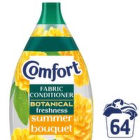 Comfort Botanical Summer Bouquet Fabric Conditioner 64 Wash Case (960 ml)