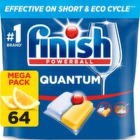 Finish Quantum All In One Lemon Dishwasher Tablets (64 Piece)