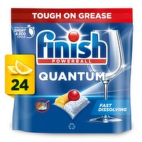 Finish Quantum All In 1 Lemon Dishwasher Tablets (24 Piece)