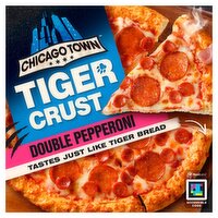 Chicago Town Double Pepperoni Tiger Crust Pizza (305 g)