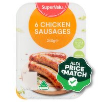 SuperValu Chicken Sausages 6 Pack (240 g)