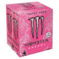 Monster Energy Ultra Rosa Zero Sugar Can 4 Pack (500 ml)