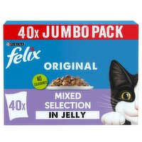 Felix Mixed Selection In Jelly Cat Food Pouch 40 Pack (85 g)