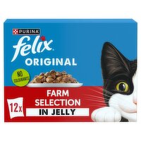 Felix Farm Selection In Jelly Cat Food Pouch 12 Pack (85 g)