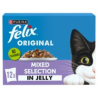 Felix Mixed Selection In Jelly Cat Food Pouch 12 Pack (85 g)