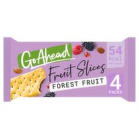 Go Ahead Forest Fruit Crispy Fruit Slices Snack Bars 4 Pack (43.5 g)
