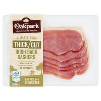 Oakpark Maple Cure Thick Cut Irish Back Rashers 6 Pack (300 g)