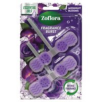 Zoflora Midnight Blooms Fragrance Burst Rim Blocks (96 g)