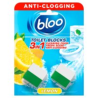 Bloo Toilet Block 2in1 Lemon 2 Blocks (100 g)