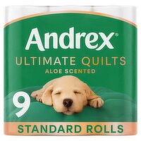 Andrex Ultimate Quilts Aloe Scented Toilet Tissue (9 Roll)