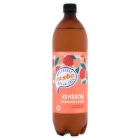 Nexba Strawberry & Peach Kombucha Drink Bottle (1 L)