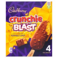 Cadbury Crunchie Blast Ice Creams 4 Pack (90 ml)