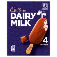 Cadbury Dairy Milk Ice Cream Stick 4 Pack (90 ml)