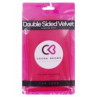 Cocoa Brown Double Sided Velvet Tanning Mitt (1 Piece)