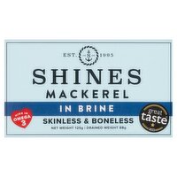 Shines Irish Mackerel Skinless & Boneless in Brine (125 g)