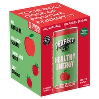 Perfect Ted Apple Raspberry Green Tea Energy Drink Can 4 Pack (250 ml)