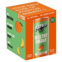 Perfect Ted Juicy Peach Energy Drink Can 4 Pack (250 ml)