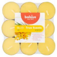 Bolsius Mimosa True Scents Tea Lights Candles 18 Pack (1 Piece)