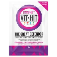 Vit Hit Immunity Raspberry & Watermelon Effervescent Drink Mix (9 g)