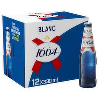 Kronenbourg Blanc Beer Bottle 12 Pack (330 ml)