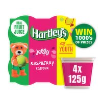 Hartley's Raspberry Jelly Pot 4 Pack (125 g)