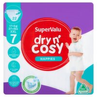 SuperValu Dry n' Cosy Nappies Size 7 (22 Piece)