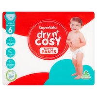 SuperValu Dry n' Cosy Nappy Pants Size 6 (32 Piece)