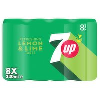 7UP Lemon & Lime Can 8 Pack (330 ml)