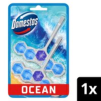 Domestos Power 5 Ocean Toilet Rim Block 2 Pack (100 g)