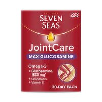 Seven Seas JointCare Max Glucosamine Capsules Duo Pack (60 Piece)