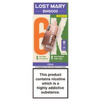 Lost Mary BM6000 Blueberry 20mg Disposable Vape (1 Piece)