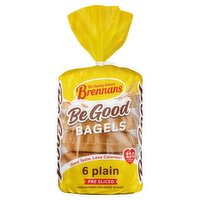 Brennans Be Good Plain Bagels 6 Pack (270 g)
