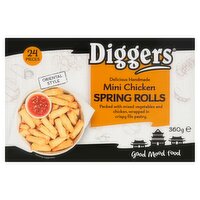 Diggers Mini Chicken Spring Rolls 24 Piece (360 g)