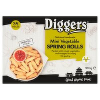 Diggers Mini Vegetable Spring Rolls 34 Pieces (510 g)