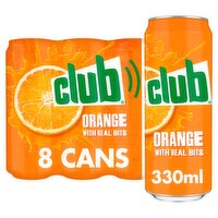 Club Orange Can 8 Pack (330 ml)