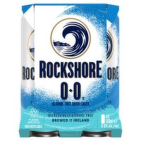 Rockshore Alcohol Free 0.0 Irish Lager Can 4 Pack (500 ml)