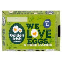 Golden Irish Free Range Large Eggs (6 Piece)