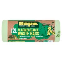 Hope 12L Compostable Waste Bags (14 Piece)