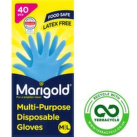 Marigold Multi Purpose M/L Disposable Gloves (40 Piece)