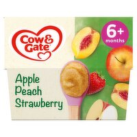 Cow & Gate Apple Peach Strawberry Cup 4 Pack (100 g)
