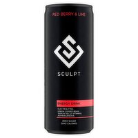 Sculpt Red Berry & Lime Energy Drink Can (250 ml)
